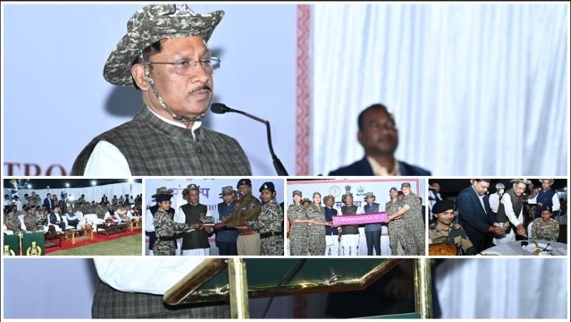 “बम-गोलियों की जगह अब स्कूलों की गूंज और गांवों में मांदर की थाप” — नारायणपुर में जवानों के बीच पहुंचे मुख्यमंत्री श्री साय, अदम्य साहस और पराक्रम को बताया बस्तर के विकास की मजबूत नींव