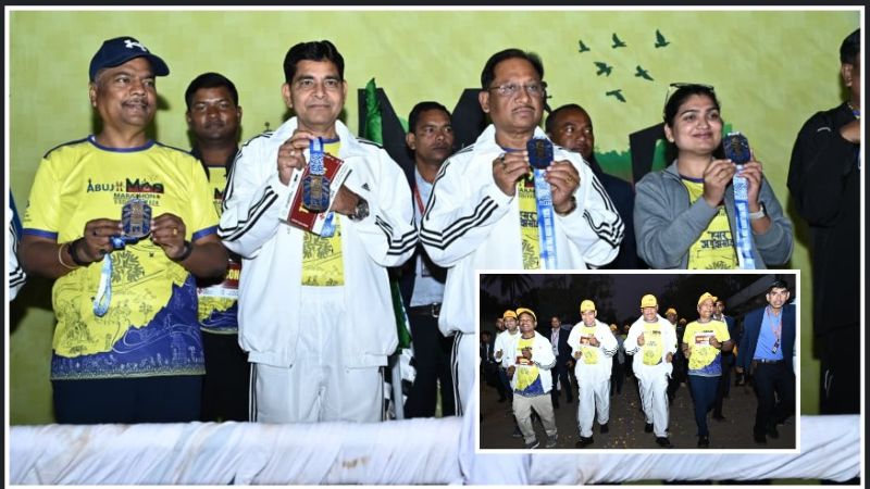 जहाँ कभी पहुँचना था मुश्किल, आज वहीं शांति की दौड़: अबूझमाड़ पीस हाफ मैराथन 2026 बना नक्सलवाद से मुक्ति और विकास का प्रतीक, मुख्यमंत्री साय बोले—31 मार्च 2026 तक देश होगा लाल आतंक से मुक्त