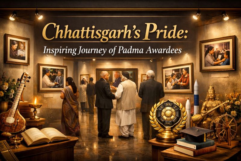 छत्तीसगढ़ की विभूतियाँ: पद्म पुरस्कार प्राप्त महान व्यक्तित्वों की प्रेरक यात्रा – एक फोटो प्रदर्शनी