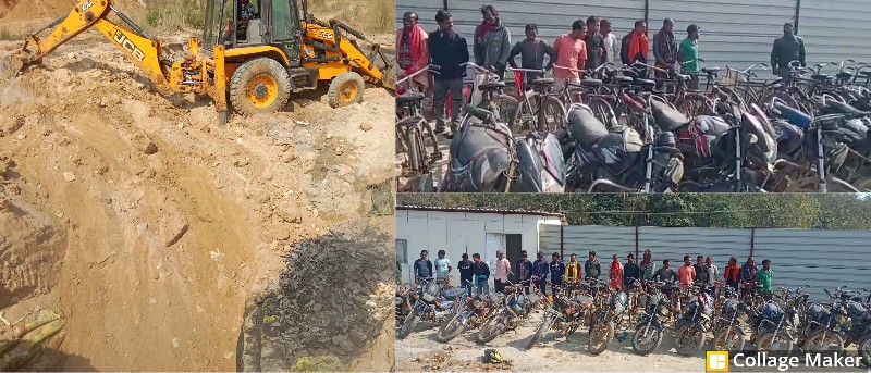 प्रतिबंधित खदान क्षेत्र में बड़ी पुलिस कार्रवाई : खदान में धावा ! कोयला तस्करी करते 21 आरोपी चढ़े पुलिस के हत्थे, 6 लाख का मशरुका जब्त, आरोपी गिरफ्तार कर न्यायालय के समक्ष किया गया है पेश.