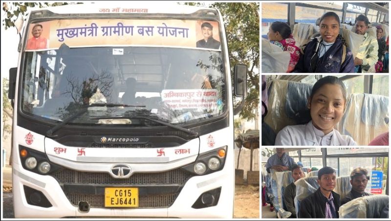 वनांचल से शहर तक आसान हुआ सफर—मुख्यमंत्री ग्रामीण बस योजना से सरगुजा के दूरस्थ गांव विकास की मुख्यधारा से जुड़े