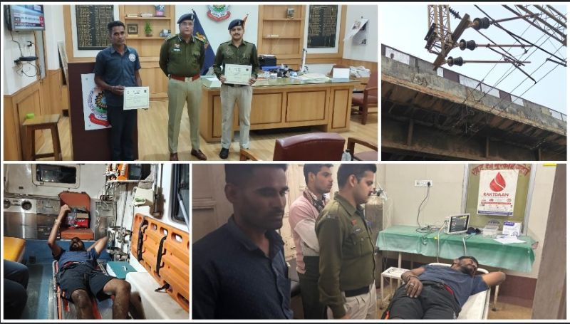 मोहन नगर ओवरब्रिज पर टली बड़ी अनहोनी—रेलवे ट्रैक पर कूदे युवक को डायल-112 टीम ने सूझबूझ और साहस से सुरक्षित बचाया, समय पर इलाज से बची जान