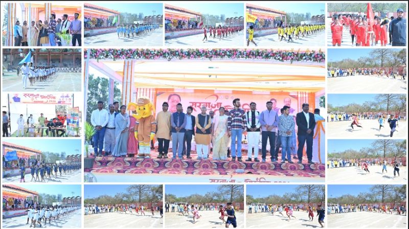मुख्यमंत्री विष्णु देव साय की खेल प्रतिभा प्रोत्साहन पहल को ज़मीन पर मिली उड़ान: जशपुर में सरगुजा ओलंपिक जिला स्तरीय खेल महाकुंभ शुरू, जिलेभर से जुटे 1600 युवा खिलाड़ी