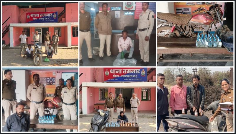 ‘ऑपरेशन आघात’ का बड़ा धमाका: 64 पाव देशी शराब, 22 लीटर महुआ, 1.150 किलो गांजा, 3 वाहन व मोबाइल जब्त—5 आरोपी गिरफ्तार, ₹67 हजार से अधिक की संपत्ति सीज