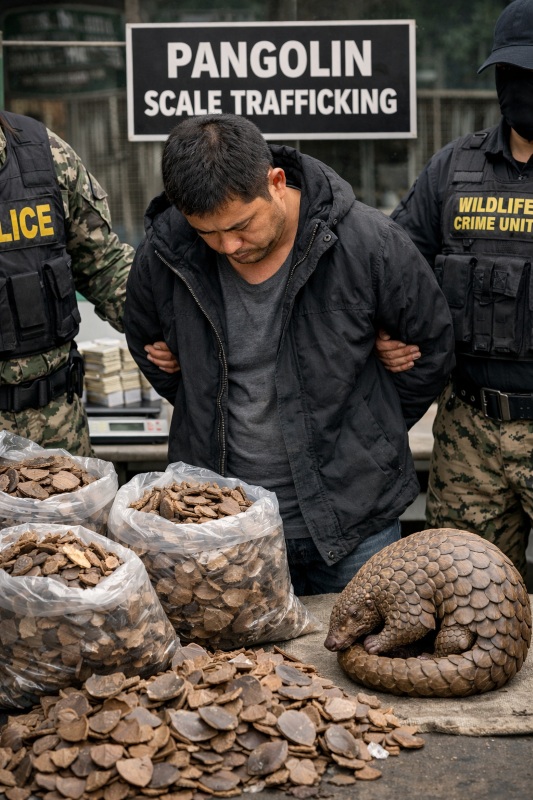 वनमण्डल जशपुर और गुमला वनप्रमंडल की संयुक्त कार्रवाई: वन्यजीव संरक्षण अधिनियम 1972 के तहत प्रकरण दर्ज, दुर्लभ पैंगोलिन तस्करी नेटवर्क की जांच तेज