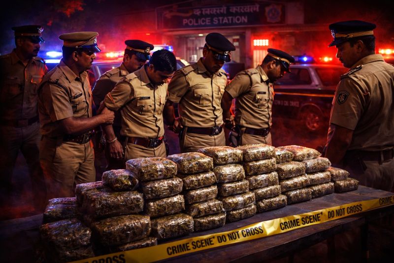 कानून के रखवालों पर लगा तस्करी का दाग: जशपुर में गांजा कांड में दो आरक्षक बेनकाब, NDPS की कार्रवाई से पुलिस महकमे में भूचाल