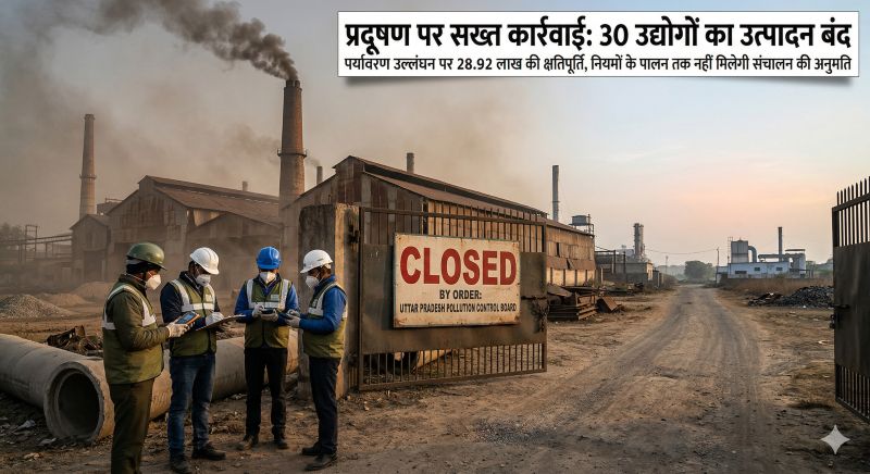 प्रदूषण फैलाने वालों पर सख्ती तेज: छत्तीसगढ़ पर्यावरण संरक्षण मंडल ने बिना अनुमति संचालन पर कसा शिकंजा, बिजली कनेक्शन काटे, नियमों के पालन तक संचालन पर रोक