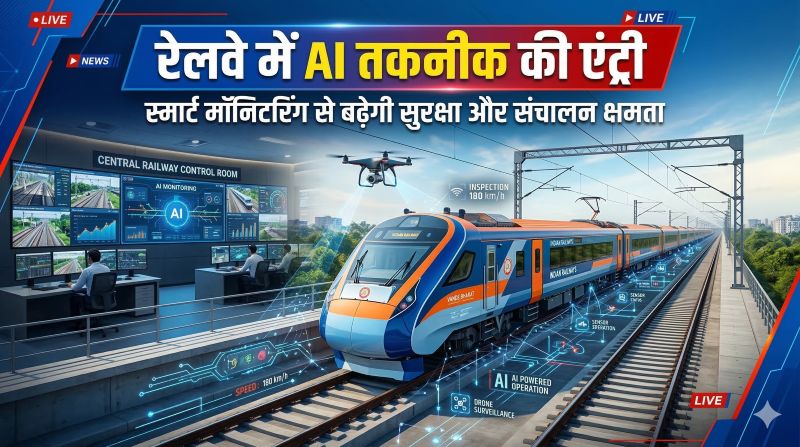 भारतीय रेल में तकनीकी क्रांति: एआई और मशीन लर्निंग आधारित स्मार्ट मॉनिटरिंग सिस्टम से बढ़ेगी सुरक्षा और परिचालन दक्षता, कोहरे में लोको पायलटों की मदद के लिए विकसित हो रही ‘त्रि-नेत्र’ प्रणाली