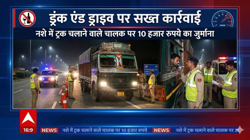 यातायात नियमों की अनदेखी पड़ी भारी, शराब पीकर ट्रक चलाने वाले चालक को अदालत ने 10 हजार रुपये के अर्थदंड से किया दंडित