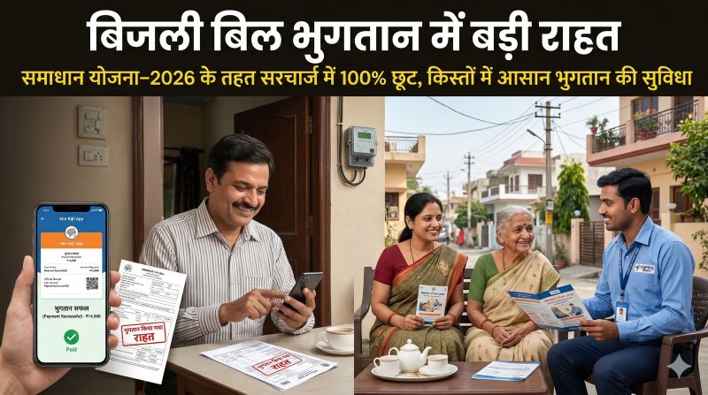लंबित बिजली बिल से मिलेगा छुटकारा: BPL, घरेलू और कृषि उपभोक्ताओं के लिए विशेष योजना लागू, 30 जून 2026 तक पंजीयन—छूट, किस्त और सरल प्रक्रिया से बढ़ी राहत