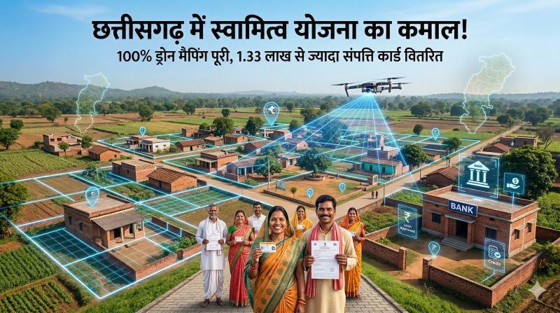 डिजिटल गांवों की ओर बड़ा कदम: 15,791 गांवों में ड्रोन सर्वे पूरा, लाखों ग्रामीणों के हाथों में पहुंचा मालिकाना हक, आर्थिक सशक्तिकरण को मिली नई उड़ान