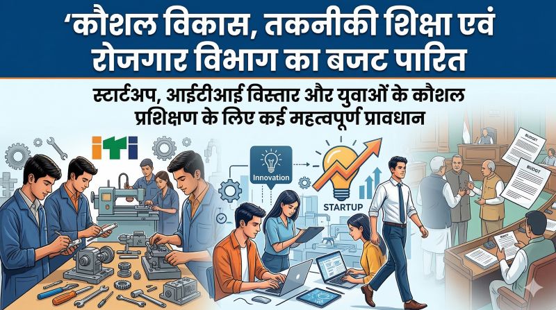 छत्तीसगढ़ में कौशल और तकनीकी शिक्षा को बड़ा प्रोत्साहन: वर्ष 2026-27 का बजट पारित, आईटीआई में आधुनिक मशीनें, नक्सल प्रभावित क्षेत्रों में नए संस्थान और युवाओं के लिए स्टार्टअप-नवाचार नीति को बढ़ावा
