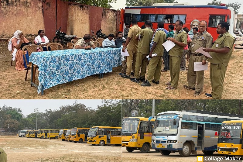बच्चों की सुरक्षा पर फोकस : जशपुर में स्कूली और कमर्शियल बसों की विशेष जांच अभियान, जशपुर में स्कूली बसों पर सख्त जांच, पुलिस-आरटीओ की संयुक्त कार्रवाई में 17 वाहनों की पड़ताल, सुरक्षा मानकों का कराया गया पालन.