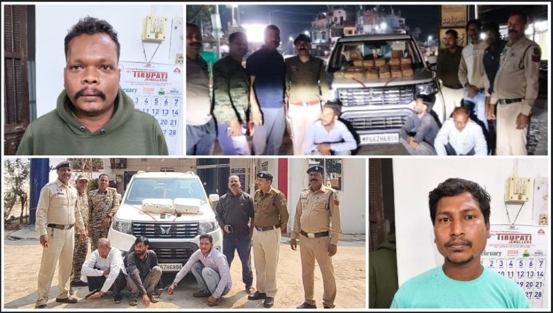 होली से पहले जशपुर में नशे पर महाप्रहार! ओड़िशा से सिंगरौली जा रही 9 लाख की खेप सहित तीन तस्कर गिरफ्तार, किराये के घर से 12.42 लाख का गांजा बरामद—पुलिस की एंड-टू-एंड जांच में बड़े गिरोह का खुलासा तय