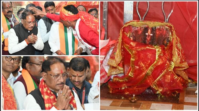 कुदरगढ़ महोत्सव में गूंजा श्रद्धा का स्वर: मुख्यमंत्री विष्णु देव साय ने परंपरागत विधि से माता का किया पूजन, श्रद्धालुओं के साथ साझा की आस्था, प्रदेशवासियों के लिए की मंगलकामना