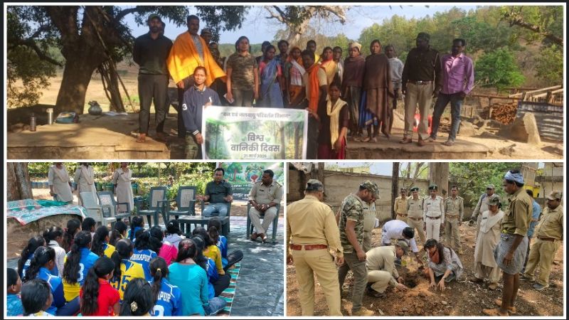 जशपुर वनमण्डल में विश्व वानिकी दिवस का भव्य आयोजन: विद्यार्थियों और नागरिकों ने रैली, पौधारोपण व जागरूकता कार्यक्रमों से दिया वन संरक्षण का संदेश