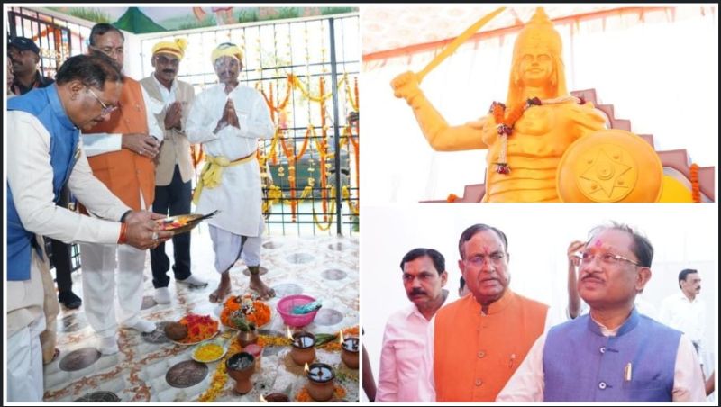 परंपरा, आस्था और वीरता का सम्मान: CM साय ने बड़ादेव स्थापना में लिया आशीर्वाद, स्वतंत्रता सेनानियों को नमन कर दिया सांस्कृतिक एकता और गर्व का संदेश