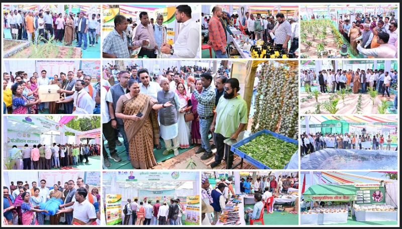 कुनकुरी बना ‘कृषि नवाचार का केंद्र’: कृषि क्रांति एक्सपो 2.0 में ड्रोन, आधुनिक तकनीक और उन्नत फसल मॉडल से किसानों के लिए खुली समृद्धि की नई राह—विधायक गोमती साय के नेतृत्व में भव्य शुभारंभ, हजारों किसानों की भागीदारी