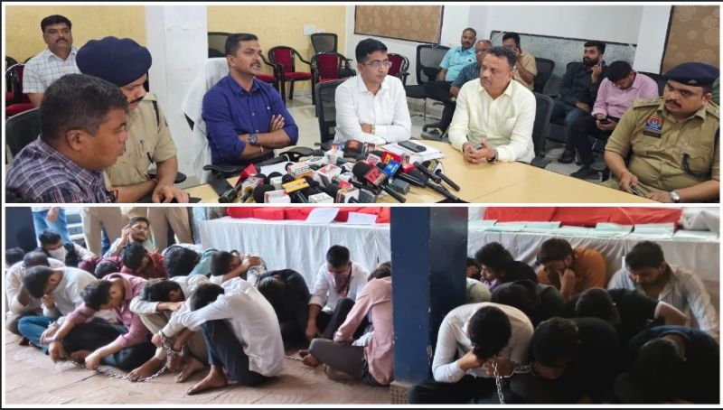 देशभर में फैले साइबर गिरोह पर पुलिस का शिकंजा: गुजरात मास्टरमाइंड से जुड़ा नेटवर्क बेनकाब, रायपुर से ऑपरेट हो रहे कॉल सेंटरों से लाखों के गैजेट्स जब्त, 42 ठग गिरफ्तार