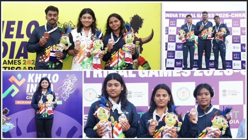 रायपुर में खेल प्रतिभाओं का महाकुंभ चरम पर: खेलो इंडिया ट्राइबल गेम्स 2026 में कर्नाटक की सुनहरी लहर, मणिकांता एल का जलवा बरकरार, छत्तीसगढ़ ने रजत और कांस्य जीतकर बढ़ाया मान, पदक तालिका में कड़ी टक्कर जारी