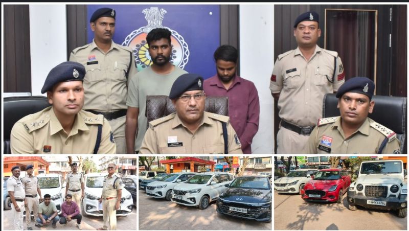 वाहन किराया घोटाले का बड़ा खुलासा—‘माँ लक्ष्मी टूर एंड ट्रेवल्स’ के नाम पर ठगी, 10 वाहन जप्त, गिरोह के दो शातिर आरोपी गिरफ्तार, अजमानतीय धाराओं में भेजे गए जेल