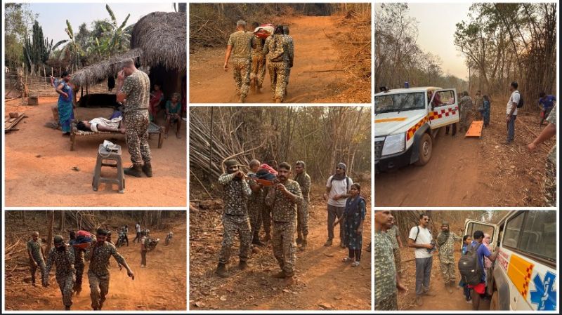 मानवता की सबसे खूबसूरत तस्वीर! दुर्गम पहाड़ों और घने जंगलों के बीच ITBP जवानों ने बचाई दो जिंदगियां—स्ट्रेचर पर उठाकर दिया मां-बच्चे को नया जीवन