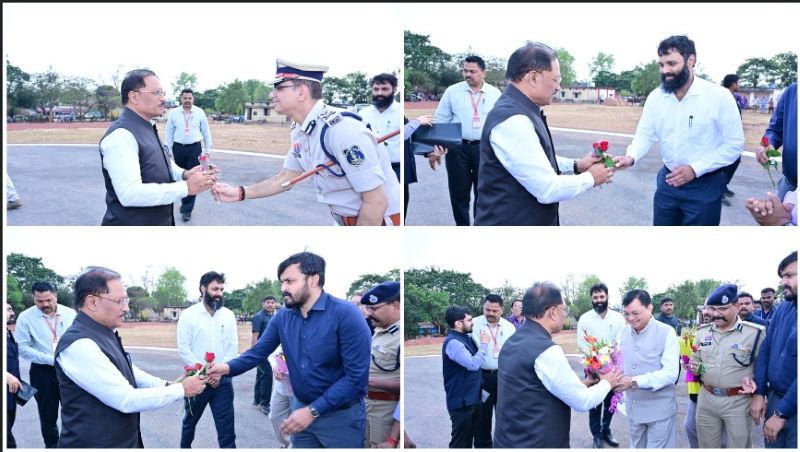 सीएम साय का जशपुर दौरा बना खास! हेलिपैड पर गर्मजोशी से स्वागत, प्रशासनिक अमले और जनप्रतिनिधियों की रही बड़ी मौजूदगी