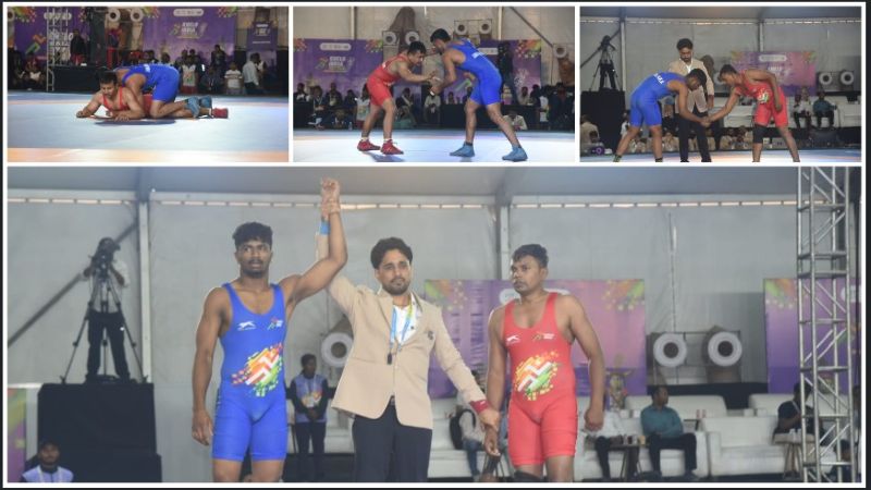 सरगुजा में गूंजा दंगल का जोश: खेलो इंडिया ट्राइबल गेम्स 2026 के तहत कुश्ती स्पर्धा शुरू, देशभर के युवा पहलवानों ने दिखाया दम, फाइनल मुकाबलों की तस्वीर साफ