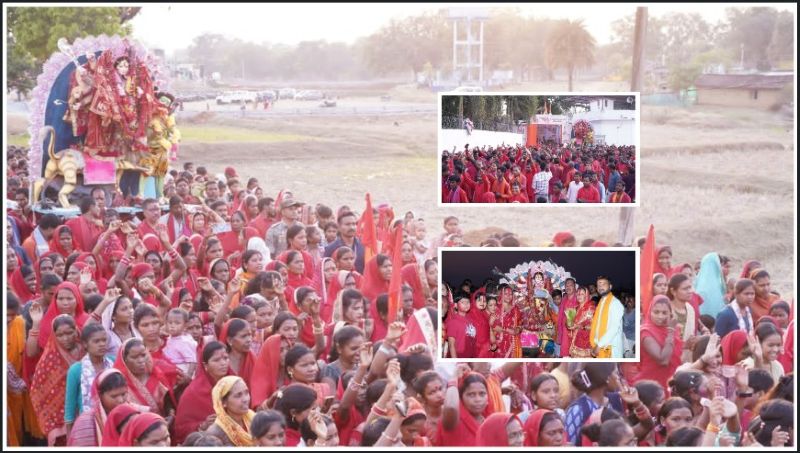 बगिया बना आस्था का महासागर: मुख्यमंत्री निवास में श्री रामनवमी महायज्ञ का भव्य समापन, जयघोषों के बीच माता प्रतिमा का विधिवत विसर्जन