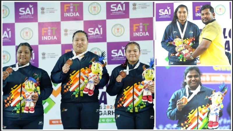 रायपुर में दमदार मुकाबला: साक्षी बुरकुले बनीं चैंपियन, छत्तीसगढ़ की रिशिका कश्यप ने जीता रजत, असम की बिटुपुना देओरी को कांस्य