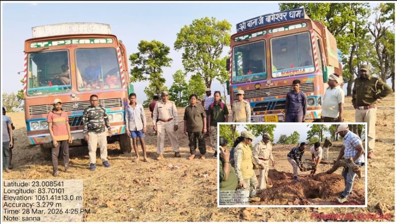 वन संपदा से खिलवाड़ पर कड़ा प्रहार: जशपुर में अवैध बोरवेल खनन पकड़ा गया, ट्रक जब्त कर मामला दर्ज, दोषियों पर होगी सख्त कार्रवाई