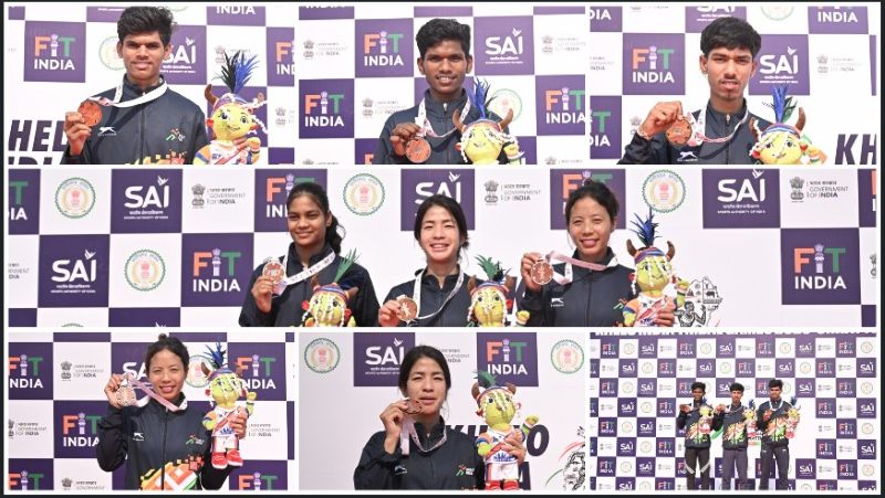 खेलो इंडिया ट्राइबल गेम्स में रोमांच चरम पर: 5000 मीटर में अरुणाचल-महाराष्ट्र का दबदबा, कुश्ती में कर्नाटक ने बढ़ाई बढ़त, बिहार ने भी खोला स्वर्ण खाता