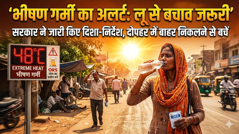 भीषण गर्मी का अलर्ट: लू से बचाव के लिए सरकार ने जारी किए सख्त दिशा-निर्देश, नागरिकों, मजदूरों और बुजुर्गों की सुरक्षा पर विशेष जोर