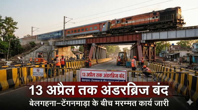 BIG ALERT: अतिरिक्त तकनीकी कार्य के कारण बढ़ी बंद अवधि, BK-27 अंडरब्रिज पर आवागमन पूरी तरह प्रतिबंधित