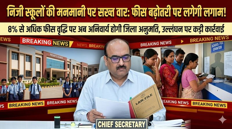 शिक्षा के व्यावसायीकरण पर सरकार का प्रहार: हर स्कूल में बनेगी फीस समिति, मनमानी वसूली पर लगेगी लगाम—पालकों के हितों की सुरक्षा के लिए प्रशासन हुआ सख्त, उल्लंघन पर सख्त दंड तय