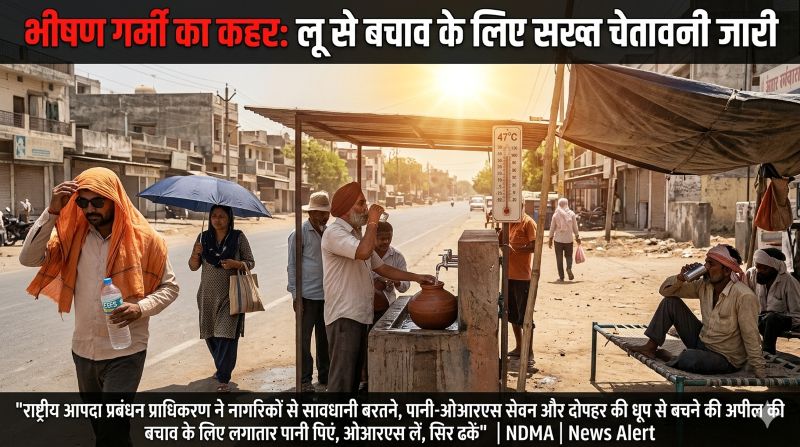 तापघात का खतरा चरम पर: सरकार का बड़ा एक्शन प्लान जारी—नागरिकों, मजदूरों, बुजुर्गों और पशुओं की सुरक्षा हेतु बहु-विभागीय तैयारी, दोपहर की धूप से बचने की सख्त हिदायत