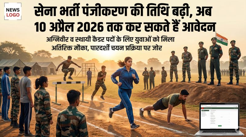 भारतीय सेना में शामिल होने का बढ़ा अवसर: अब 10 अप्रैल तक करें आवेदन, पारदर्शी चयन प्रक्रिया के साथ युवाओं को मिला अतिरिक्त समय