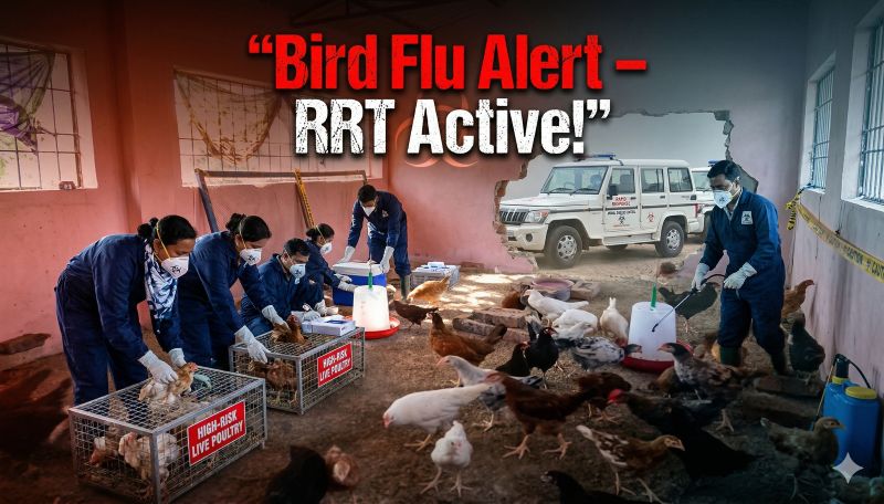 बर्ड फ्लू की आशंका पर जशपुर प्रशासन एक्शन में: त्वरित रोकथाम के लिए RRT तैनात