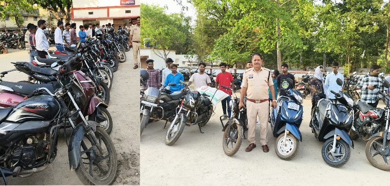 जशपुर में ट्रैफिक नियम तोड़ने वालों पर शिकंजा : बिना नंबर प्लेट और स्टंटबाजों पर पुलिस का सख्त एक्शन, बढ़ी चेकिंग अभियान की रफ्तार, 22 बाइक चालकों पर कार्रवाई.