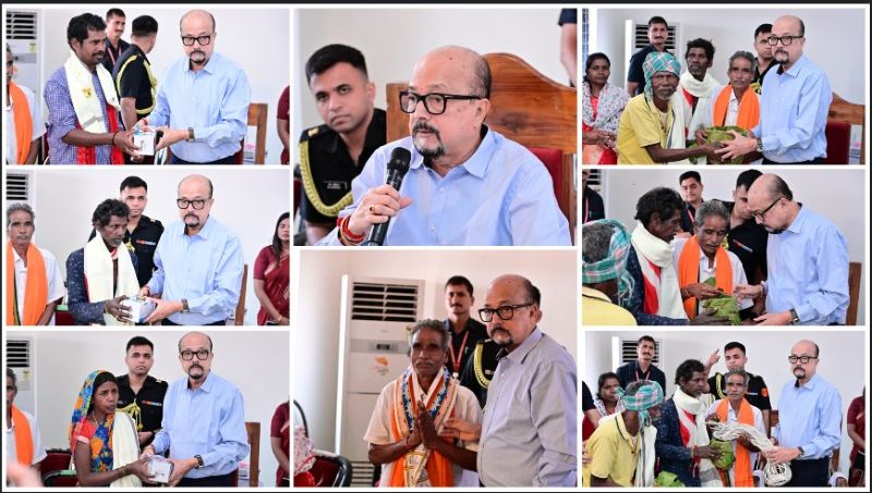 राज्यपाल रमेन डेका का बिरहोर बस्ती में आत्मीय संवाद: शिक्षा, स्वास्थ्य और आत्मनिर्भरता पर जोर, स्व-सहायता समूहों से जोड़कर विकास की नई राह बनाने के निर्देश