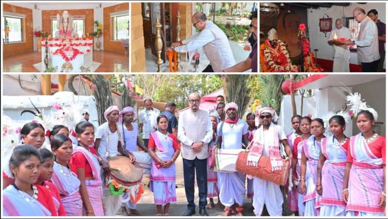 जशपुर प्रवास के दौरान सोगड़ा आश्रम पहुंचे राज्यपाल: अघोर संत परंपरा के सान्निध्य में माँ काली की आराधना, प्रदेशवासियों के कल्याण की प्रार्थना