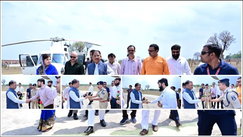 बगिया में CM साय का गर्मजोशी से स्वागत: कलेक्टर-एसएसपी सहित प्रशासनिक अमला रहा मौजूद, क्षेत्र में बढ़ी हलचल