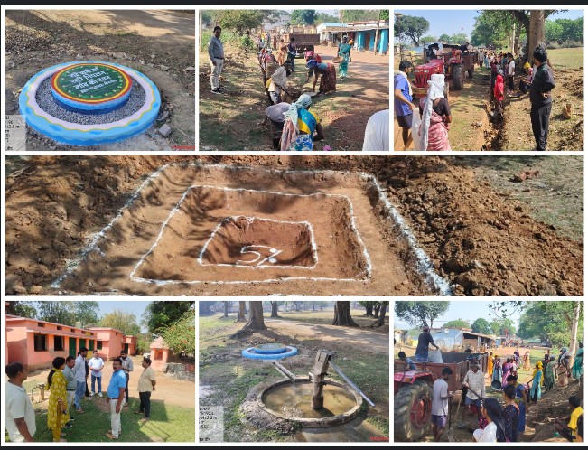 जशपुर के नीमगांव में जल क्रांति की शुरुआत: वर्षा जल संचयन से लेकर रिचार्ज पिट तक व्यापक पहल—ग्रामीणों, महिलाओं और युवाओं की भागीदारी से बना प्रेरणादायक मॉडल