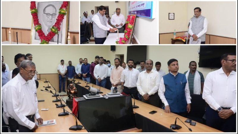 नागपुर रेल मंडल में बाबा साहेब भारतरत्न डॉ. भीमराव अंबेडकर को श्रद्धांजलि: दीपक कुमार गुप्ता ने दिलाया समरसता और कर्तव्यनिष्ठा का संकल्प, कर्मचारियों ने अपनाने की ली प्रेरणा