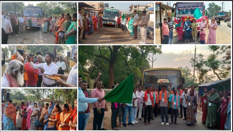 श्रीरामलला दर्शन योजना बनी जनआस्था का सेतु: जशपुर से 13वां जत्था रवाना, 204 श्रद्धालु अयोध्या धाम की यात्रा पर—विष्णुदेव साय सरकार में लगातार बढ़ रहा धार्मिक पर्यटन