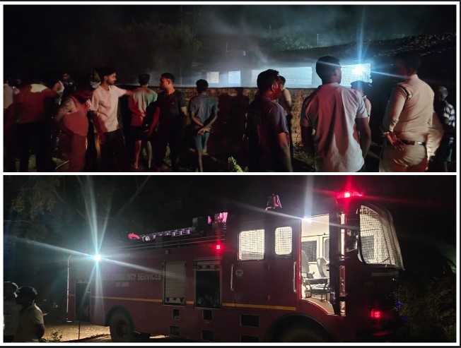 जशपुर के सिंगीबहार में आग का कहर, कलेक्टर के निर्देश पर प्रशासन ने दिखाई फुर्ती—समय रहते काबू, स्थानीय लोगों ने कहा “बच गई जान और माल”
