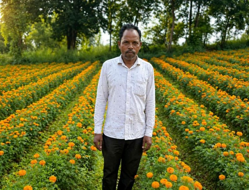 परंपरागत खेती से आगे बढ़कर सफलता की नई कहानी: फूलों की खेती ने ईश्वरचरण पैकरा को बनाया लाखों का किसान, 0.4 हेक्टेयर में 3 लाख से अधिक की कमाई से बढ़ा आत्मविश्वास