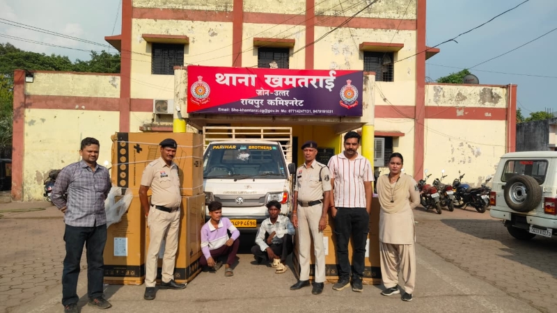 खमतराई पुलिस की बड़ी कार्रवाई : गोदाम से पार की मशीनें ! बेचने से पहले ही दबोचे गए शातिर चोर, चोरी की 5 वाशिंग मशीन के साथ दो आरोपी गिरफ्तार, भेजे गए जेल.