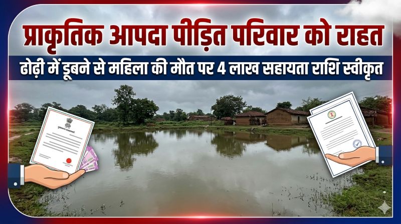 कलेक्टर रोहित व्यास की संवेदनशील पहल : प्राकृतिक आपदा में मृत महिला के निकटतम वारिस को मिलेगा 4 लाख का आर्थिक अनुदान