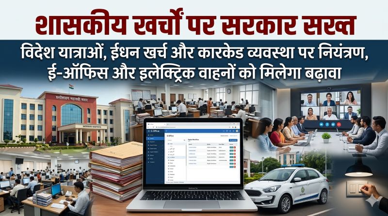 शासकीय व्यय में मितव्ययिता पर सरकार का बड़ा फैसला, ई-ऑफिस, वर्चुअल बैठकें और इलेक्ट्रिक वाहनों को बढ़ावा देकर संसाधनों के बेहतर उपयोग पर जोर